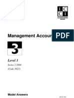 Management Accounting: Level 3