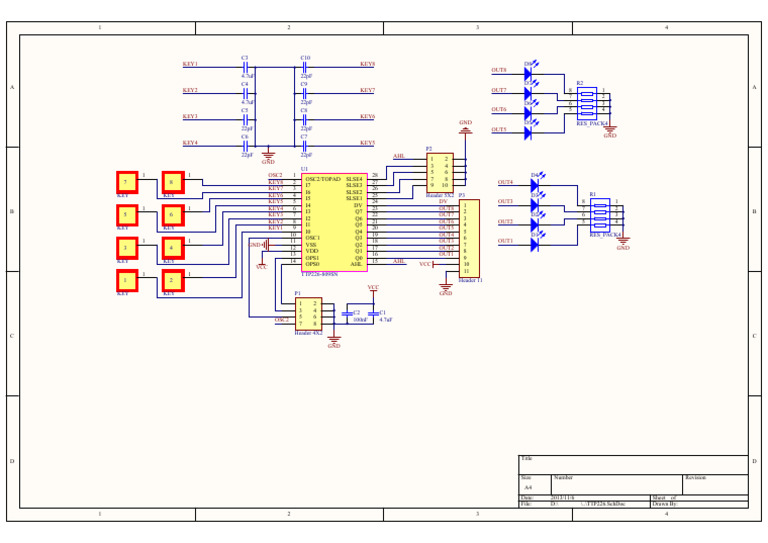 TTP226 Schematic Diagram Overview | PDF | Chess Theory | Chess