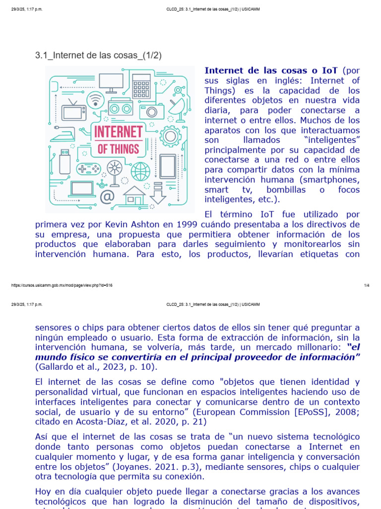 Internet de Las Cosas O Iot | PDF | Internet de las Cosas | Informática