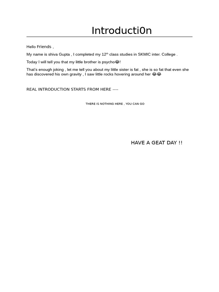 Introducti 0 N | PDF
