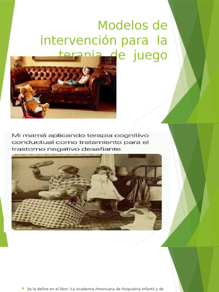 Modelos de Intervención en Terapia de Juego | PDF | Psicoterapia | Las ...