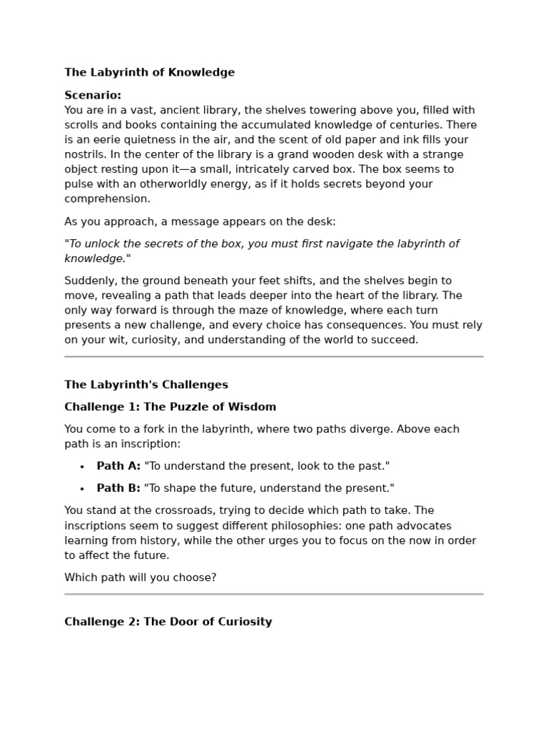 Navigating the Labyrinth of Knowledge | PDF | Knowledge
