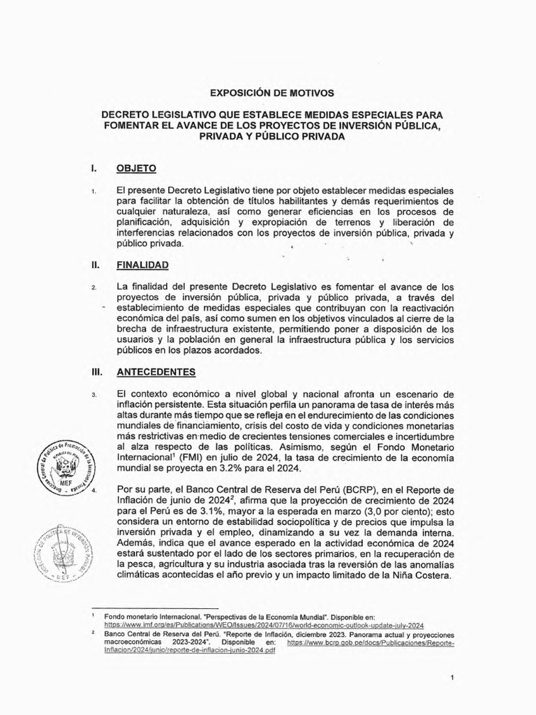 Exp DL 1668 | PDF | Evaluación de impacto ambiental | Infraestructura