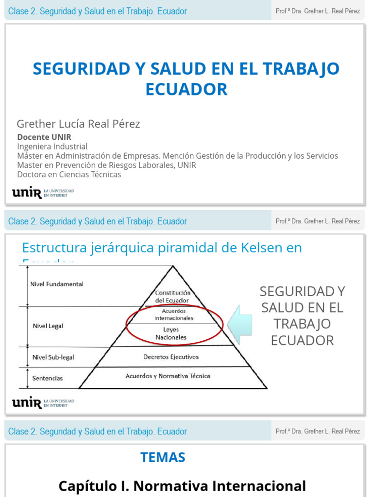 Seguridad y Salud Laboral en Ecuador | PDF | Seguridad y salud ...
