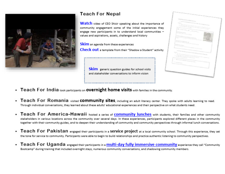 Community Immersion Activities Overview | PDF