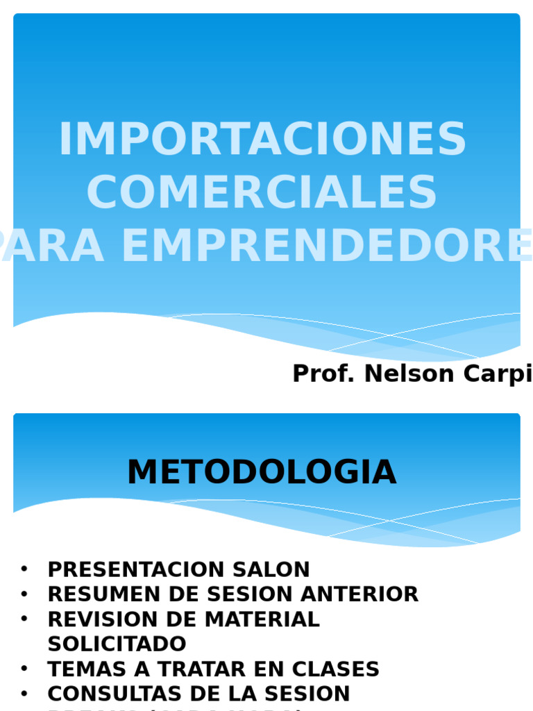 Curso de Importación: Fundamentos y Tipos | PDF | aduana | El comercio ...