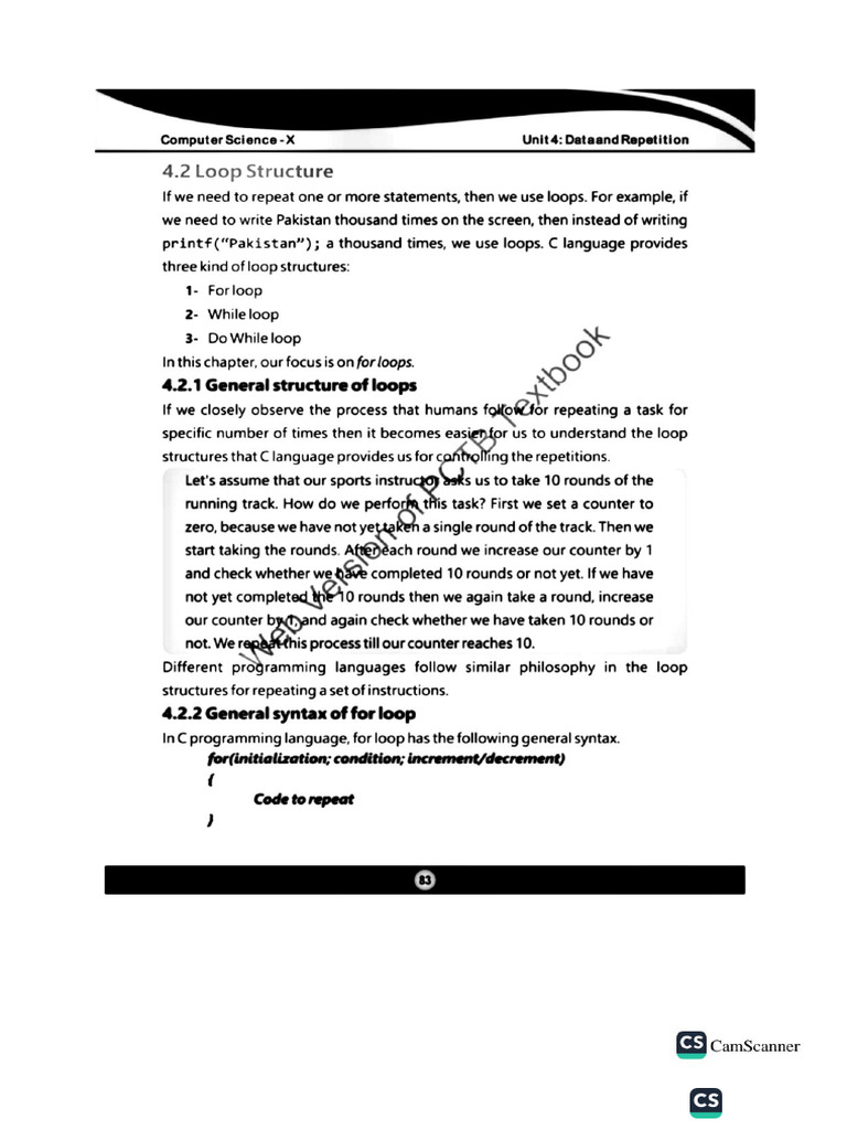 10 Class Computer 14 Nov Notes Loop 2024 | PDF