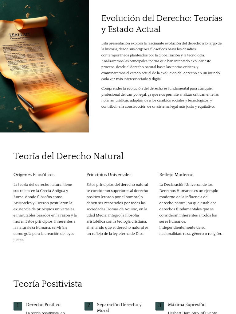 Evolución y Teorías del Derecho Actual | PDF | marxismo | La Ley natural