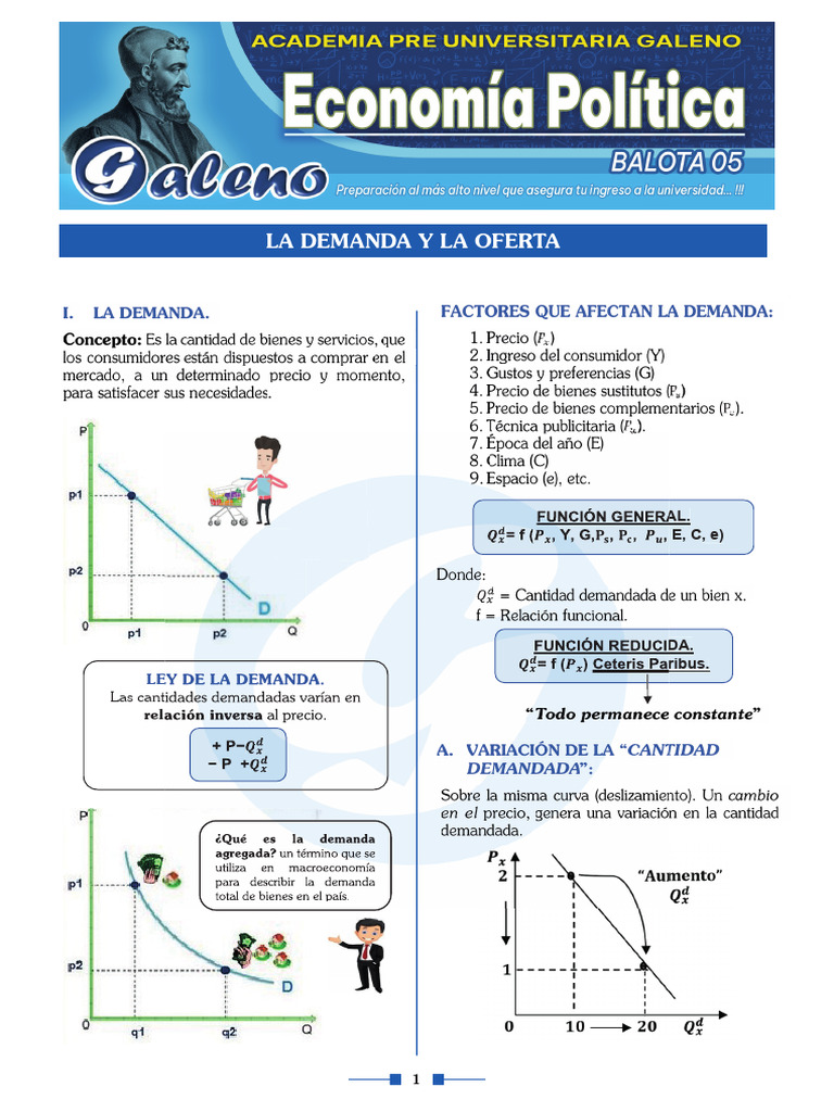Ley de Oferta y Demanda en Economía | PDF | Oferta (economía) | Precios