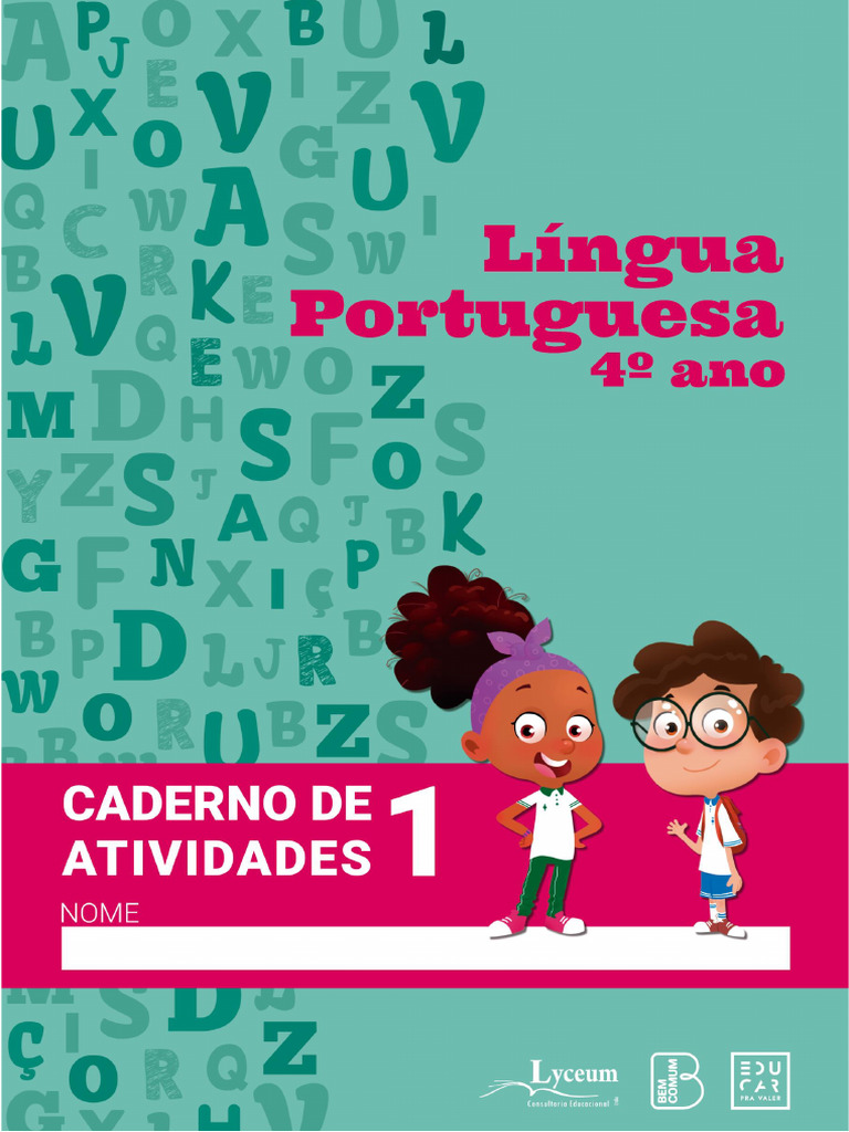 Cópia de 4 Ano Caderno 1 Língua Portuguesa Aluno 2025 | PDF | Livros |  Poesia, image size:768x1024