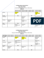 LSE Time Table Spring 2012 BBA III Marketing and Media Studies