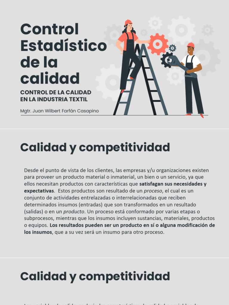 Control de Calidad en la Industria Textil | PDF | Calidad (comercial ...