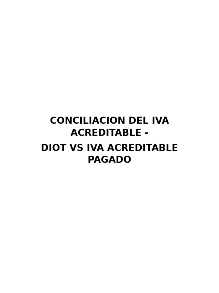 IVA No Acreditable en DIOT 2024 | PDF | Impuesto al valor agregado ...