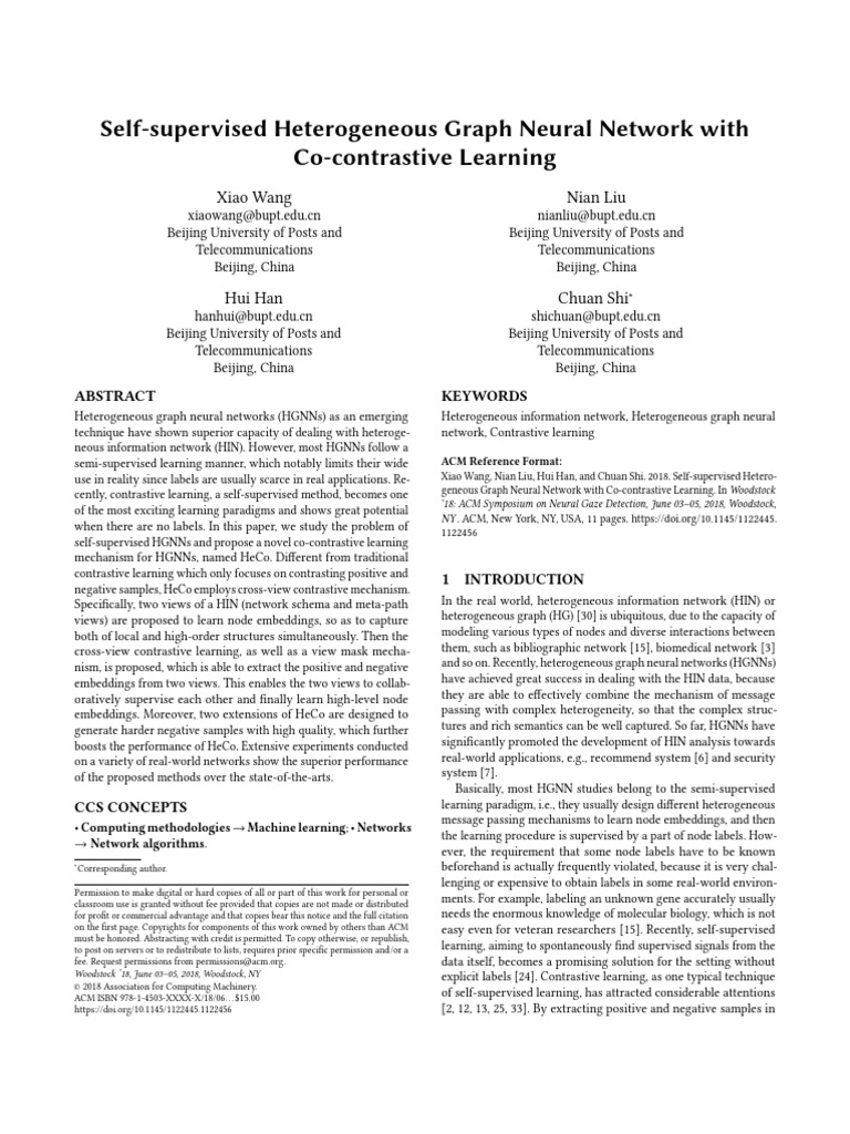 Wang Et Al. - 2021 - Self-Supervised Heterogeneous Graph Neural Network ...