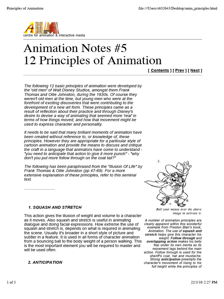 12 Principles of Animation Explained | PDF