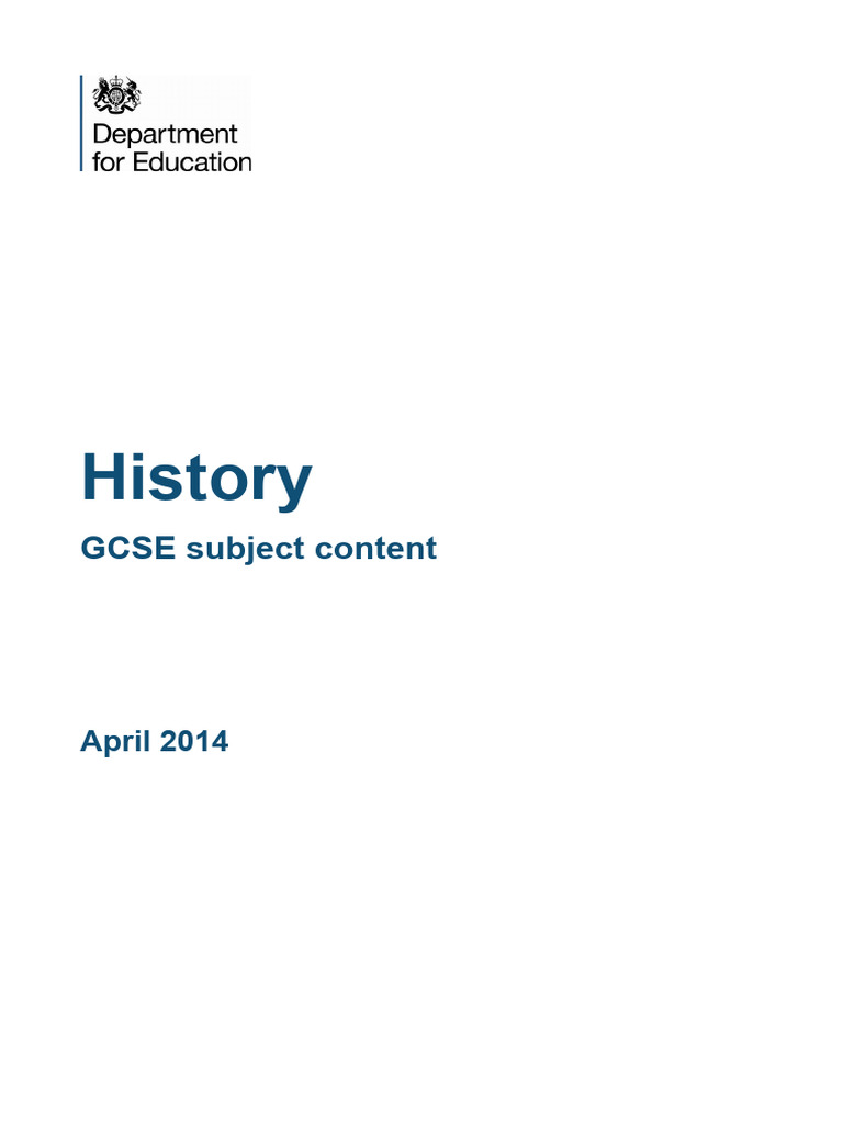 History GCSE Formatted | PDF | Knowledge | Critical Thinking