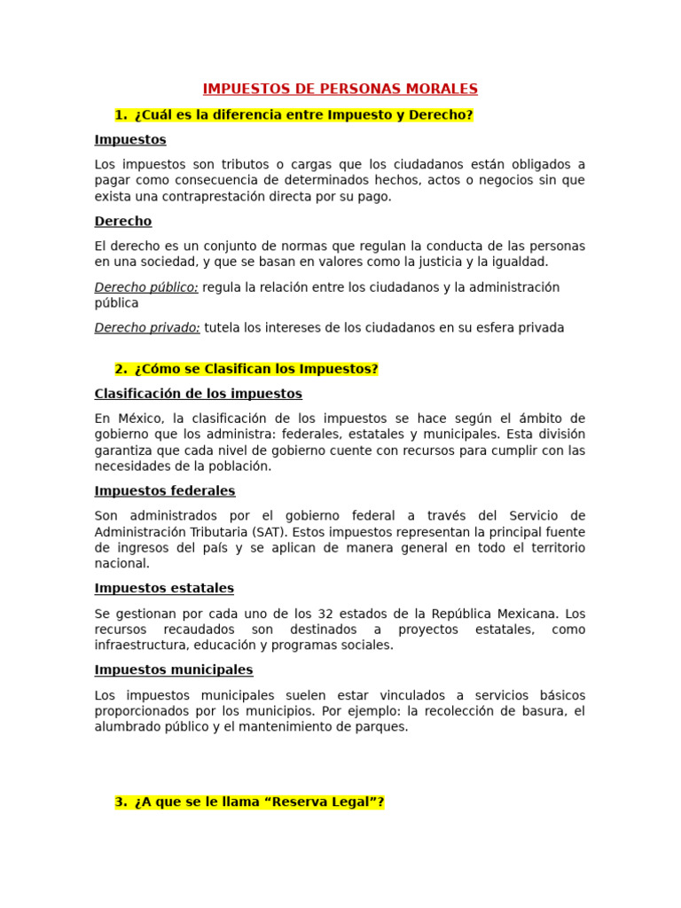 Apuntes de Impuestos de Personas Morales - Instituto Tecnologico de ...