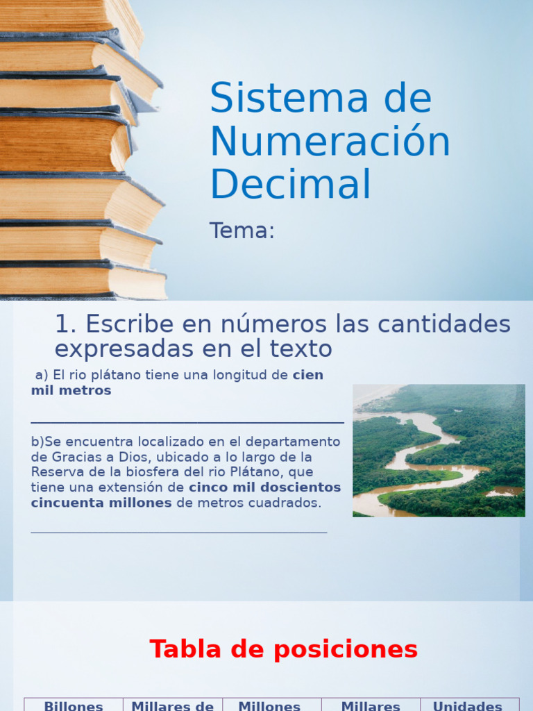 Presentación Sistema de Numeración Decimal | PDF