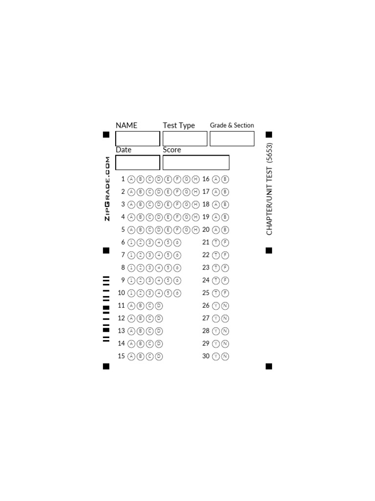 Chapter/Unit Test 5653 Results | PDF