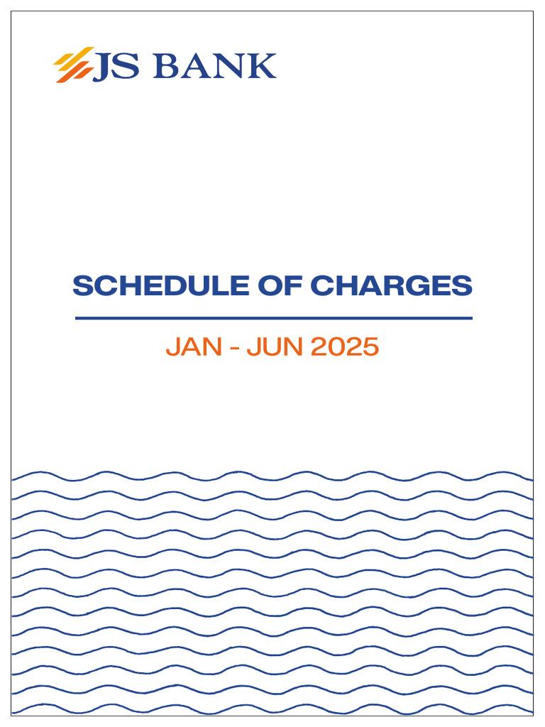 JS Bank Charges Overview 2025 | PDF | Banks | Loans