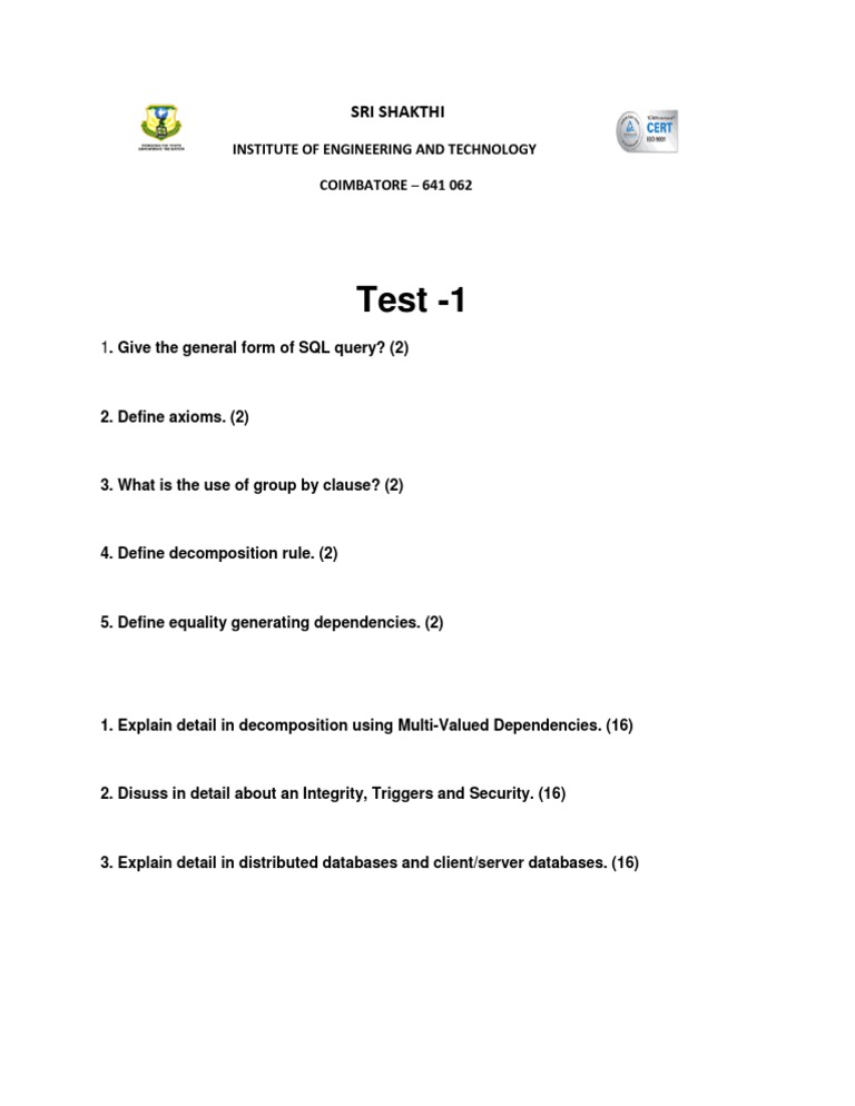 Test 1 | PDF | Computers
