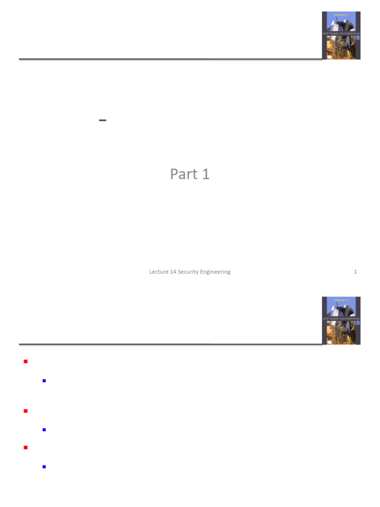 Lecture 14 - Security Engineering | PDF | Security | Computer Security