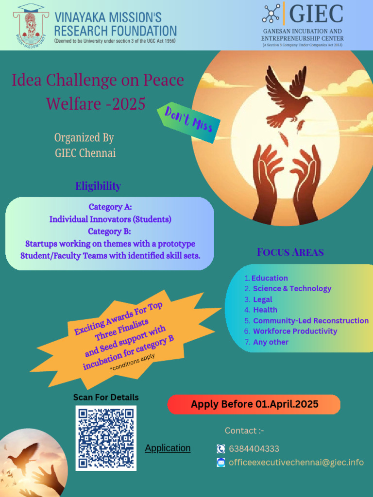 Idea Challenge on Peace Welfare 2025 | PDF