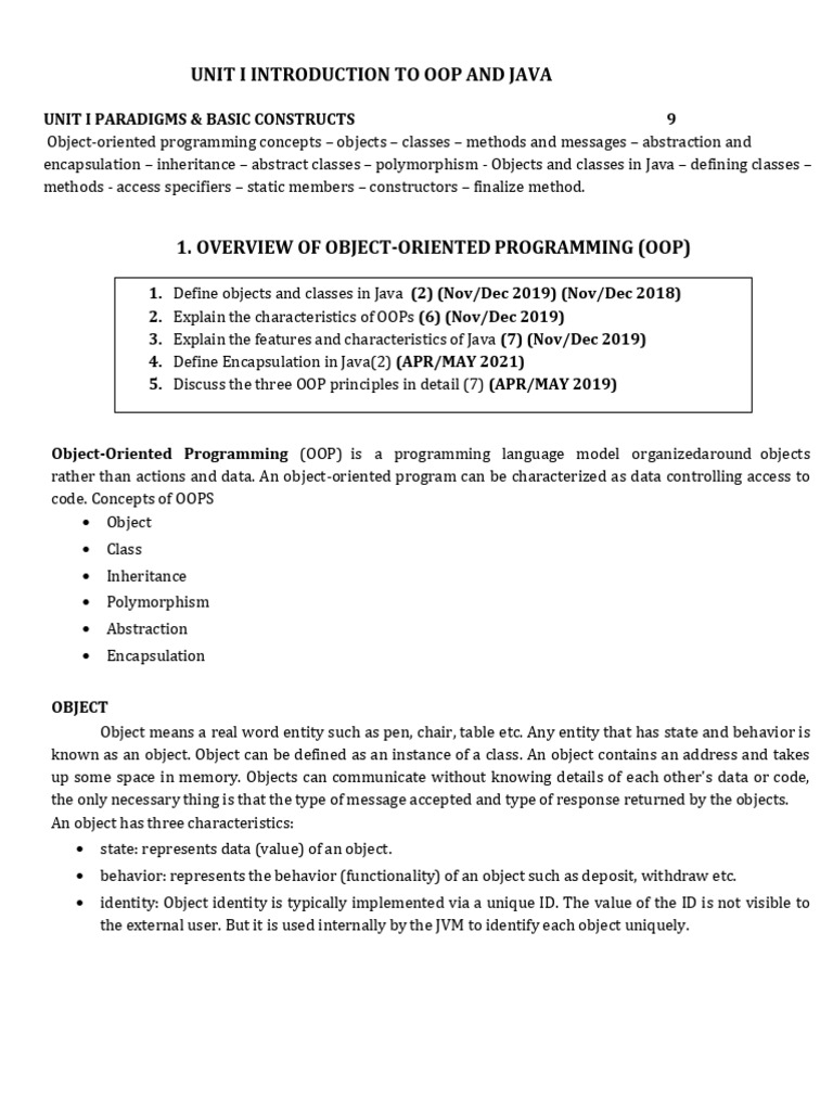 Understanding Java Classes and Objects | PDF | Java Virtual Machine ...