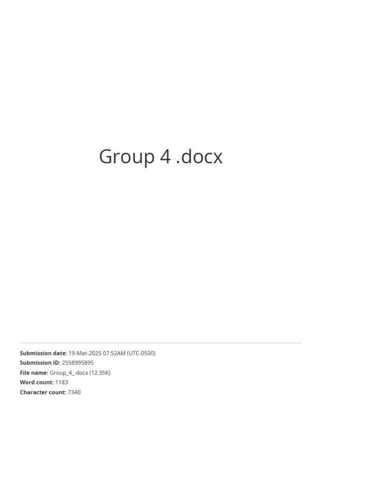 Group 4 | PDF