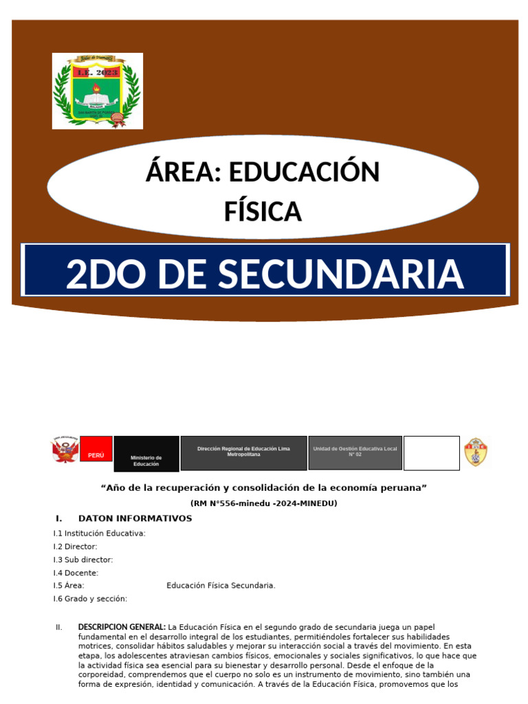 Pca 2do Secundaria | PDF | Aprendizaje | Las emociones