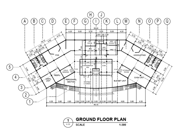 Ground Floor Plan Layout Details | PDF