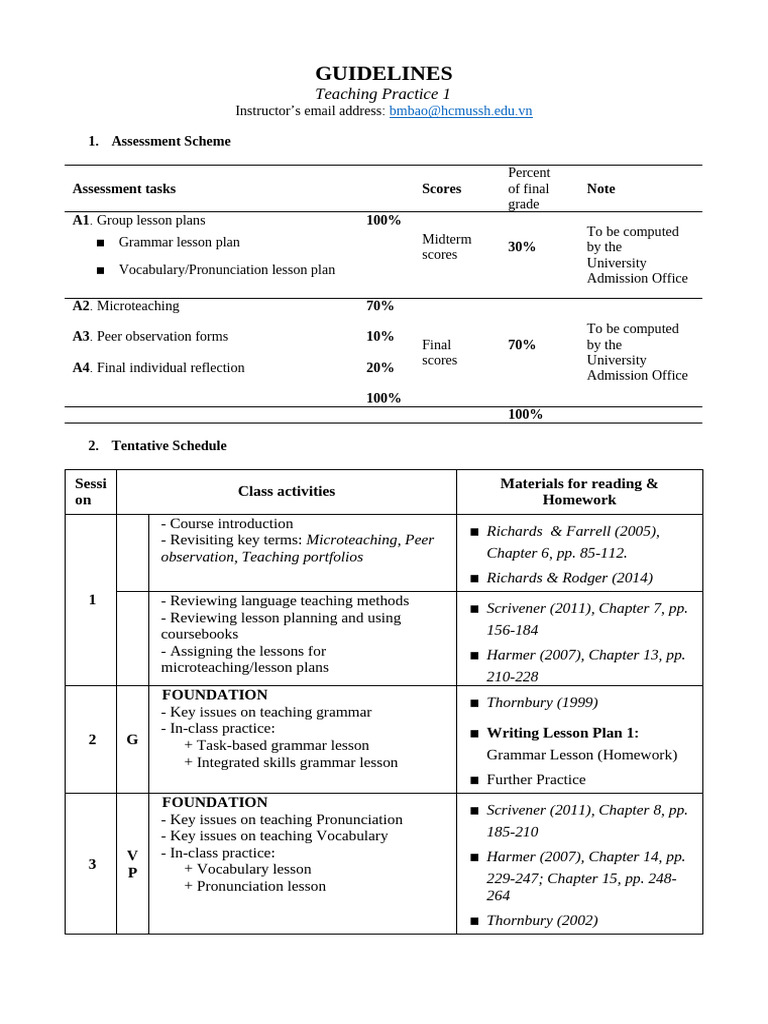 TP1 Plan and Pronunciation Guidelines | PDF | Teaching Method | Lesson Plan