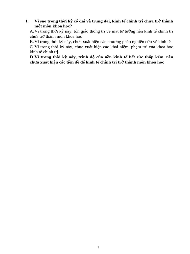 Đề ôn KTCT | PDF