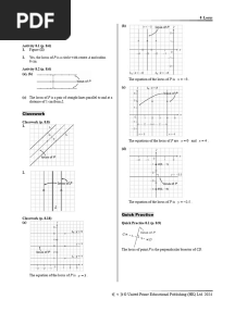 HKDSE Mathematics in Action (3rd Edition) 5B - Chapter 08 Locus - Full Solution