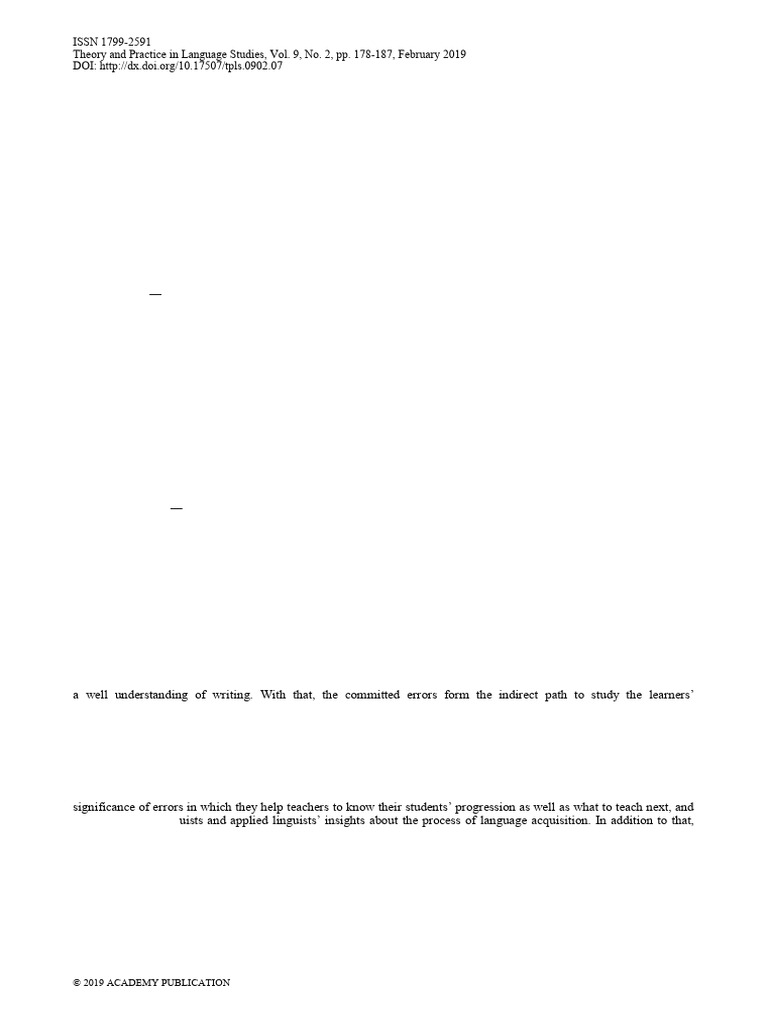 AlTameemy & Daradkeh - Common Paragraph Writing Errors Made by Saudi ...