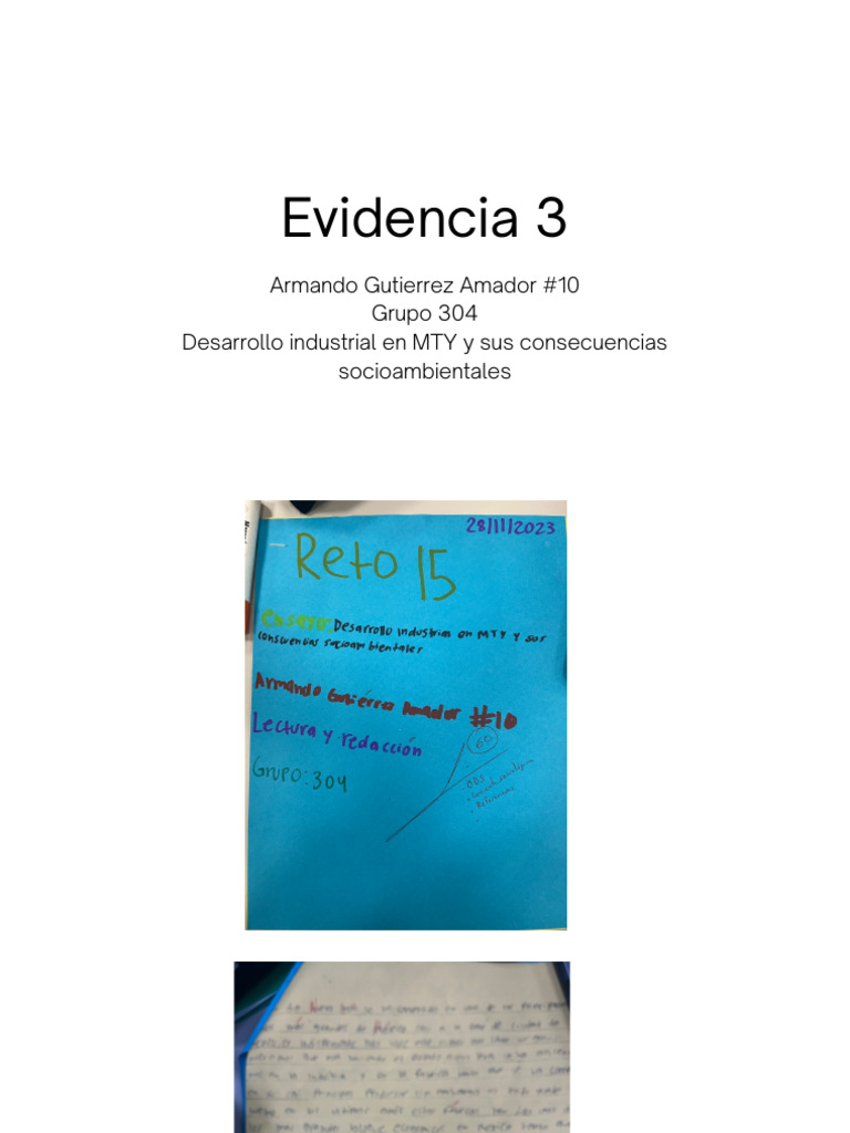 Evidencia 3 | PDF