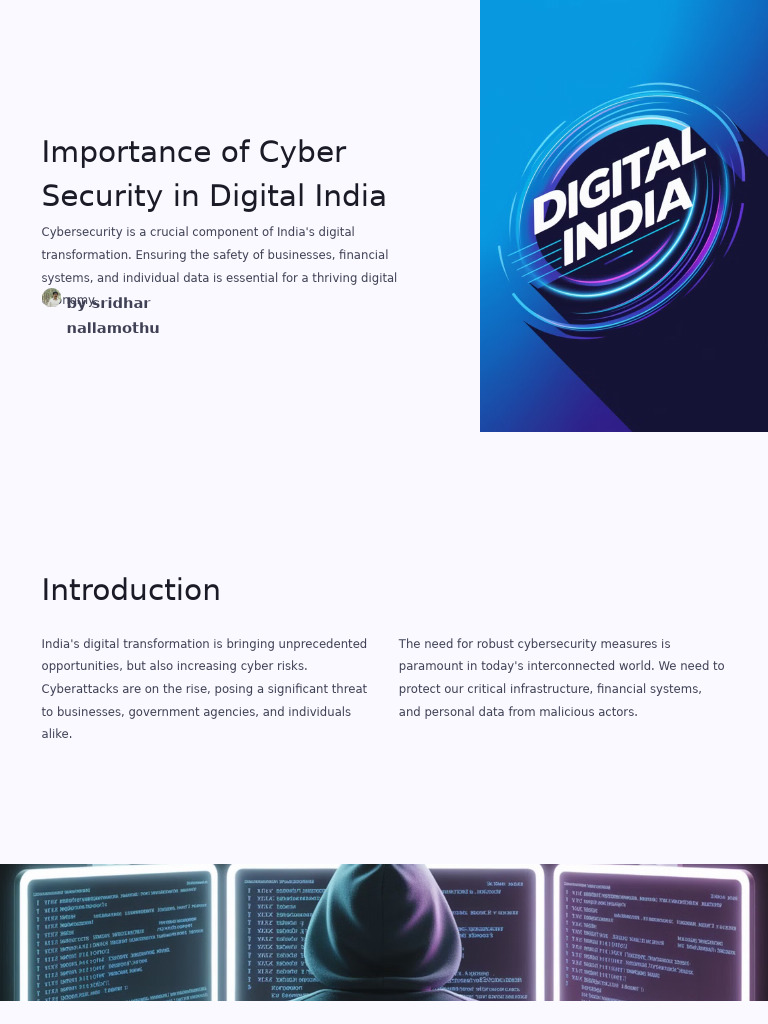 Importance Of Cyber Security In Digital India Pdf Security