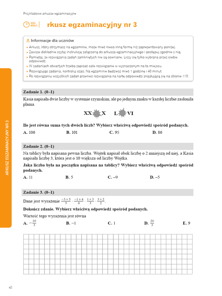 Arkusz E8 Matematyka | PDF