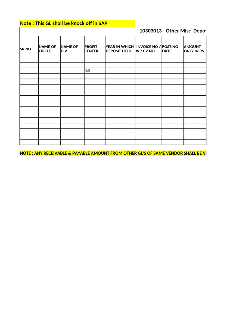 SAP GL Code Management and Verification | PDF | Accounts Payable ...
