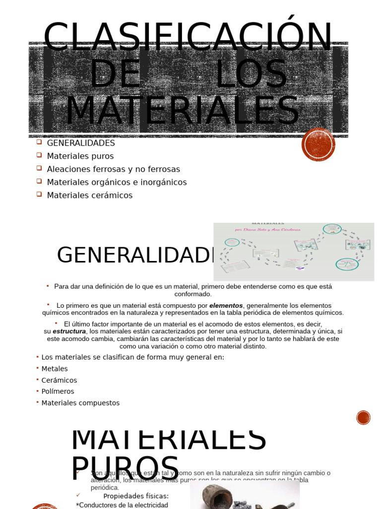 Clasificación de materiales cerámicos | PDF | Elementos químicos | Aleación