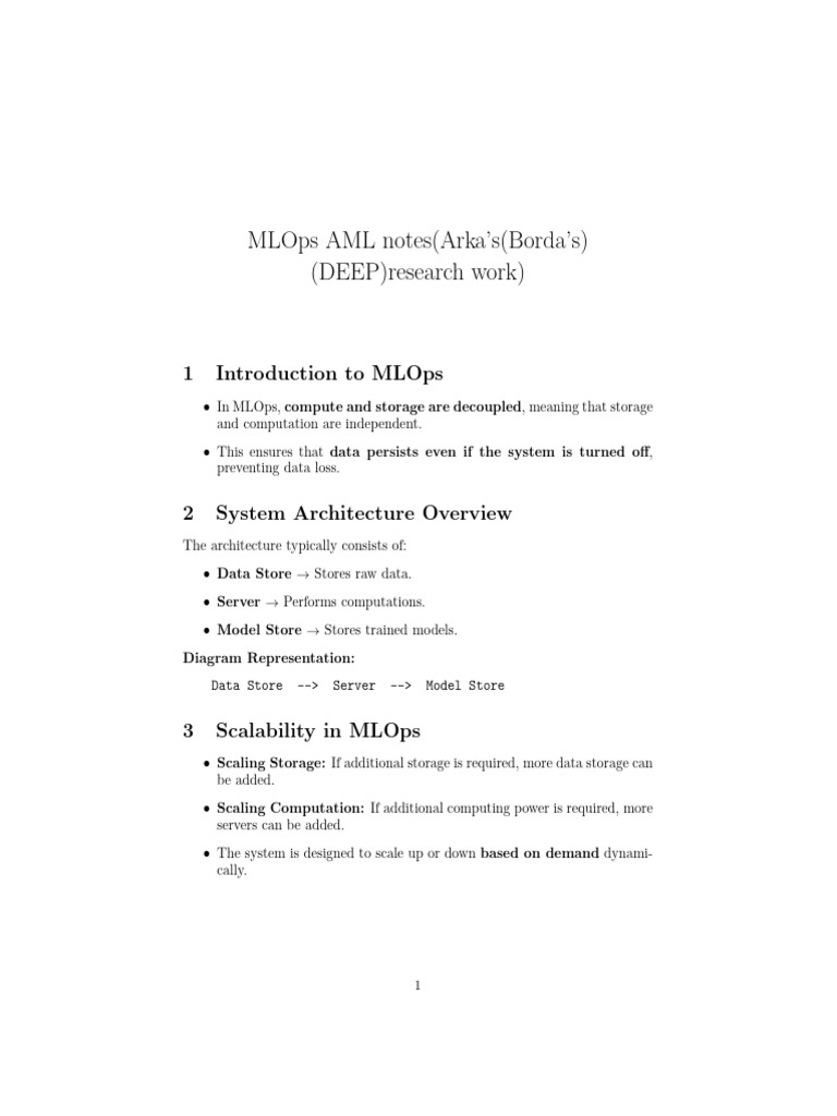 MLOps Research Work by Arka Roy (1) | PDF | Software Testing | Version ...