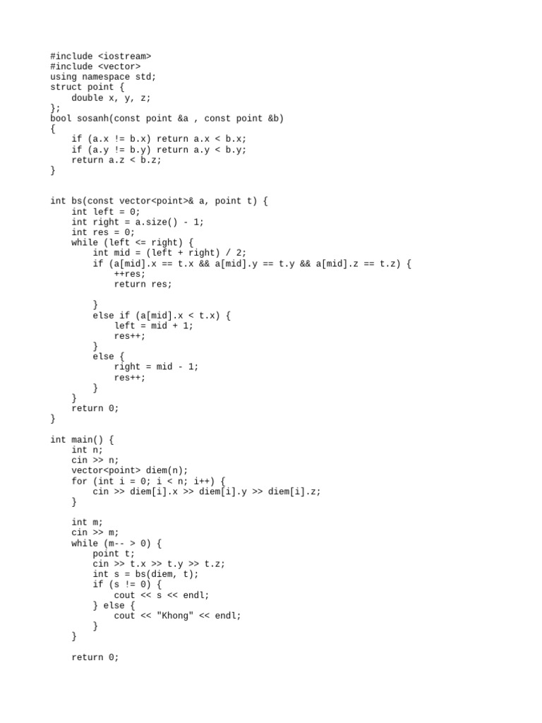 3D Point Search Algorithm | PDF