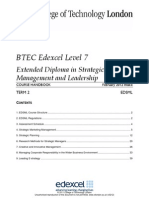 BTEC Edexcel Level 7: Extended Diploma in Strategic Management and Leadership