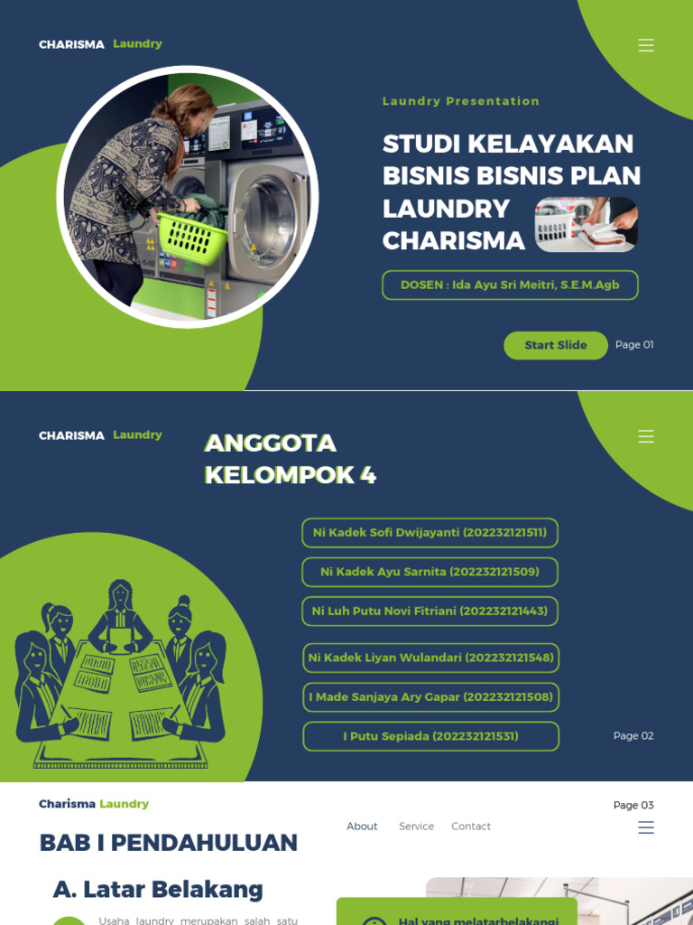 Rencana Bisnis Laundry Charisma | PDF