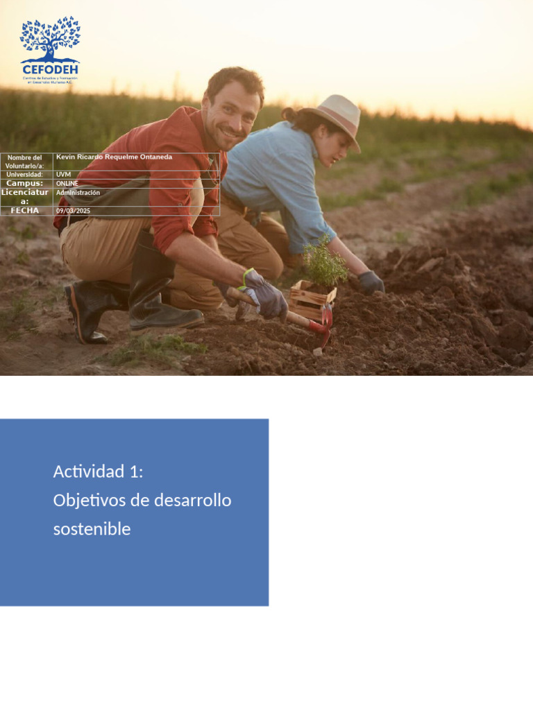 Objetivos de Desarrollo Sostenible 2025 | PDF | Sustentabilidad ...