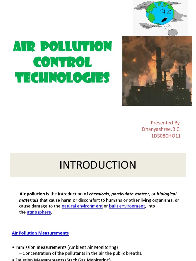 Advances in Air Pollution Control Tech | PDF | Air Pollution | Particulates