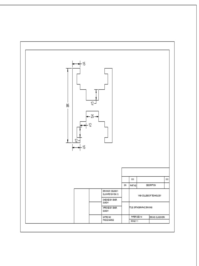 Autocad Assignment 4 | PDF
