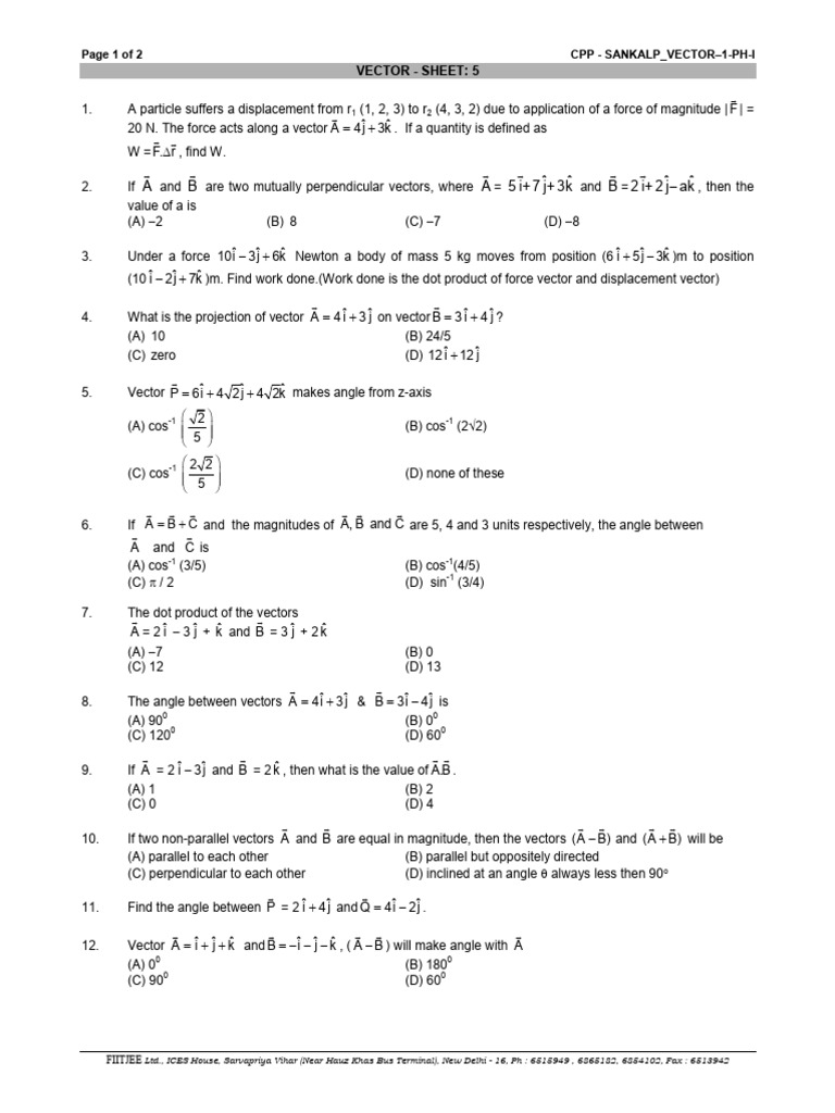 5 Vector | PDF | Euclidean Vector | Force