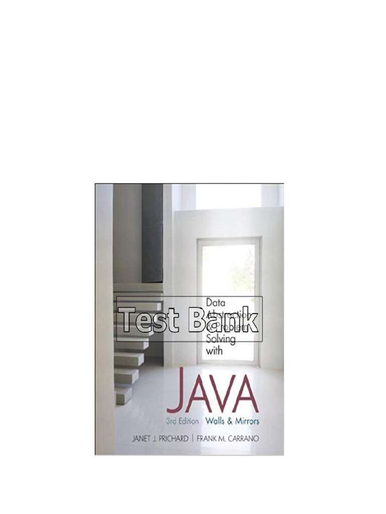 Data abstraction and problem solving with java walls and mirrors 3rd