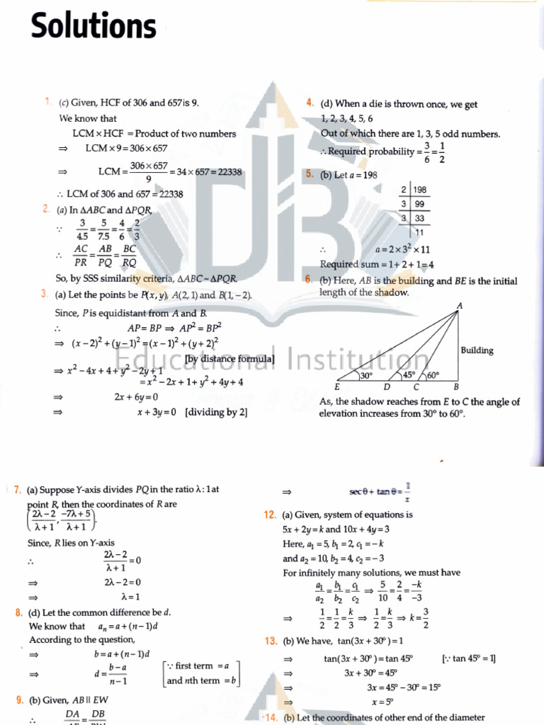 Class 6 Math Worksheet Solutions | PDF | Circle | Area